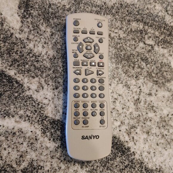 Original Sanyo Remote Control N7 HS3-4 TV / VCR - Gray